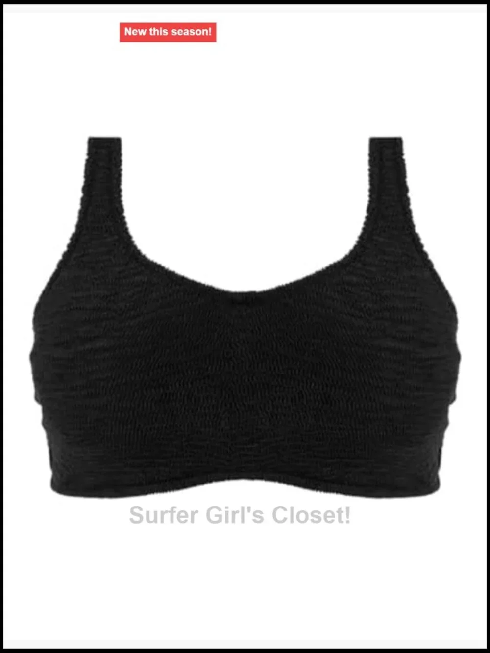 Underwire Bralette Bikini Top, Nylon Blend, Adjustable Straps, Swim Top